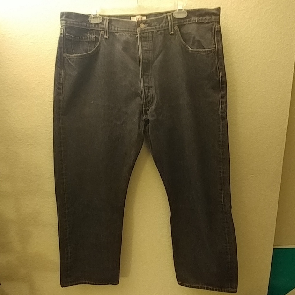 LEVI'S 501 Men's Jeans black 42x30 shrunk